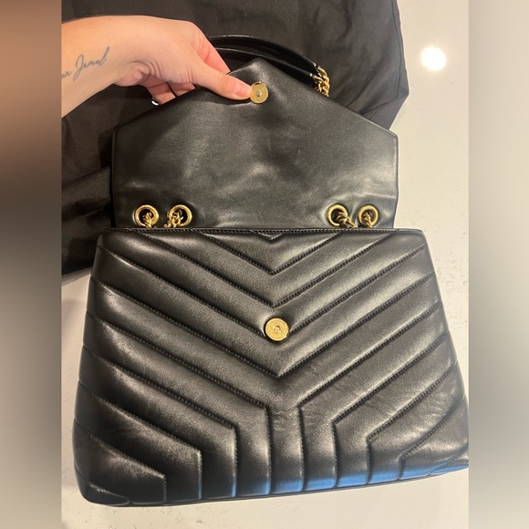 Saint Laurent Medium Loulou Matelassé Leather Shoulder Bag AUTHENTIC - Picture 12 of 16